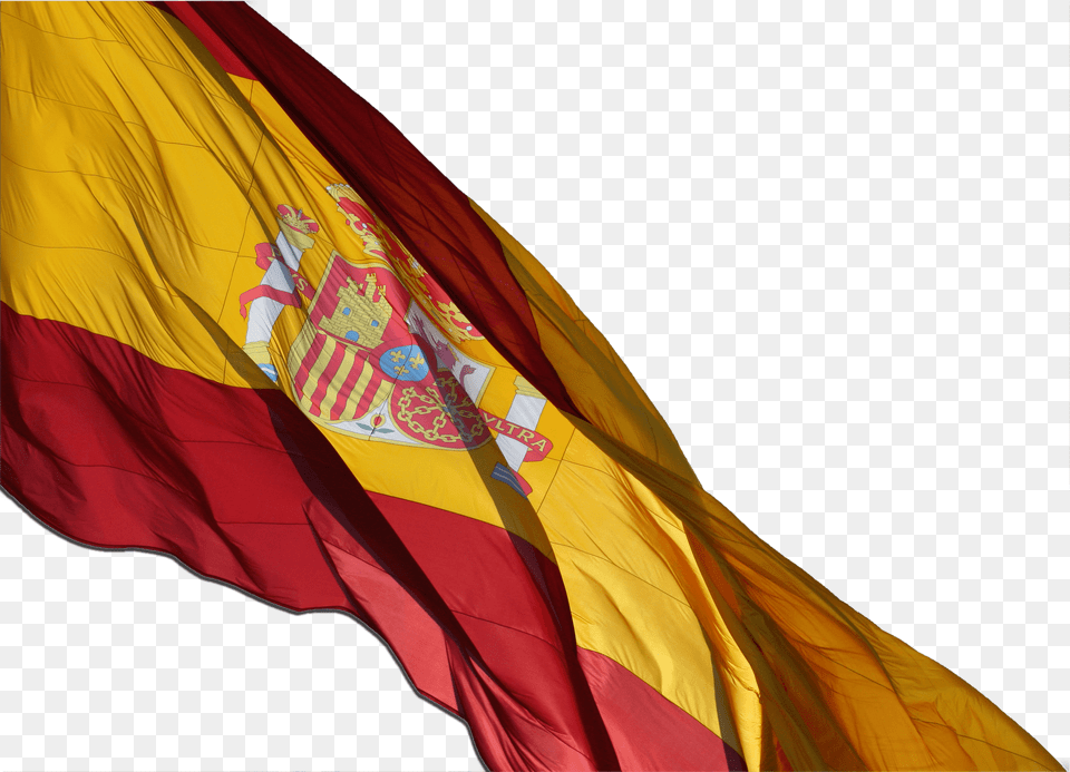 Large Wave Spain Flag, Spain Flag Png