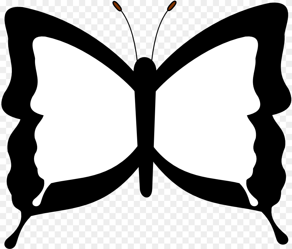 Large White Cabbage Butterfly Black And White Images Of Butterfly, Accessories, Formal Wear, Stencil, Tie Png Image