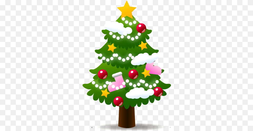 Large Xmas Tree Emoji Stickpng Merry Christmas In Creole, Plant, Food, Dessert, Cream Free Transparent Png