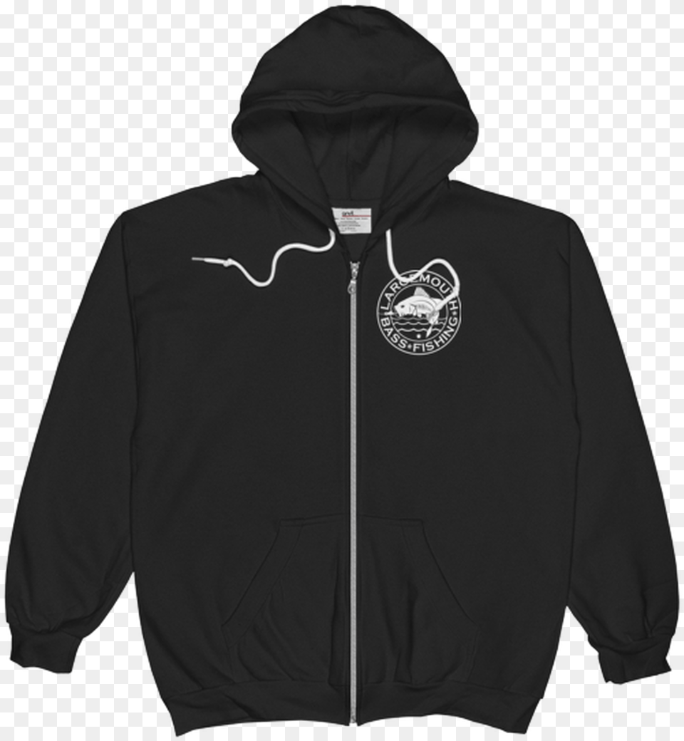 Largemouth Bass Fishing Zip Hoodie Level 1 Ski Sweater, Clothing, Hood, Knitwear, Sweatshirt Free Png