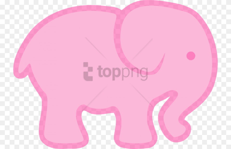 Larger Clipart Baby Elephant Pink And Green Elephant, Animal, Mammal, Wildlife Free Png Download