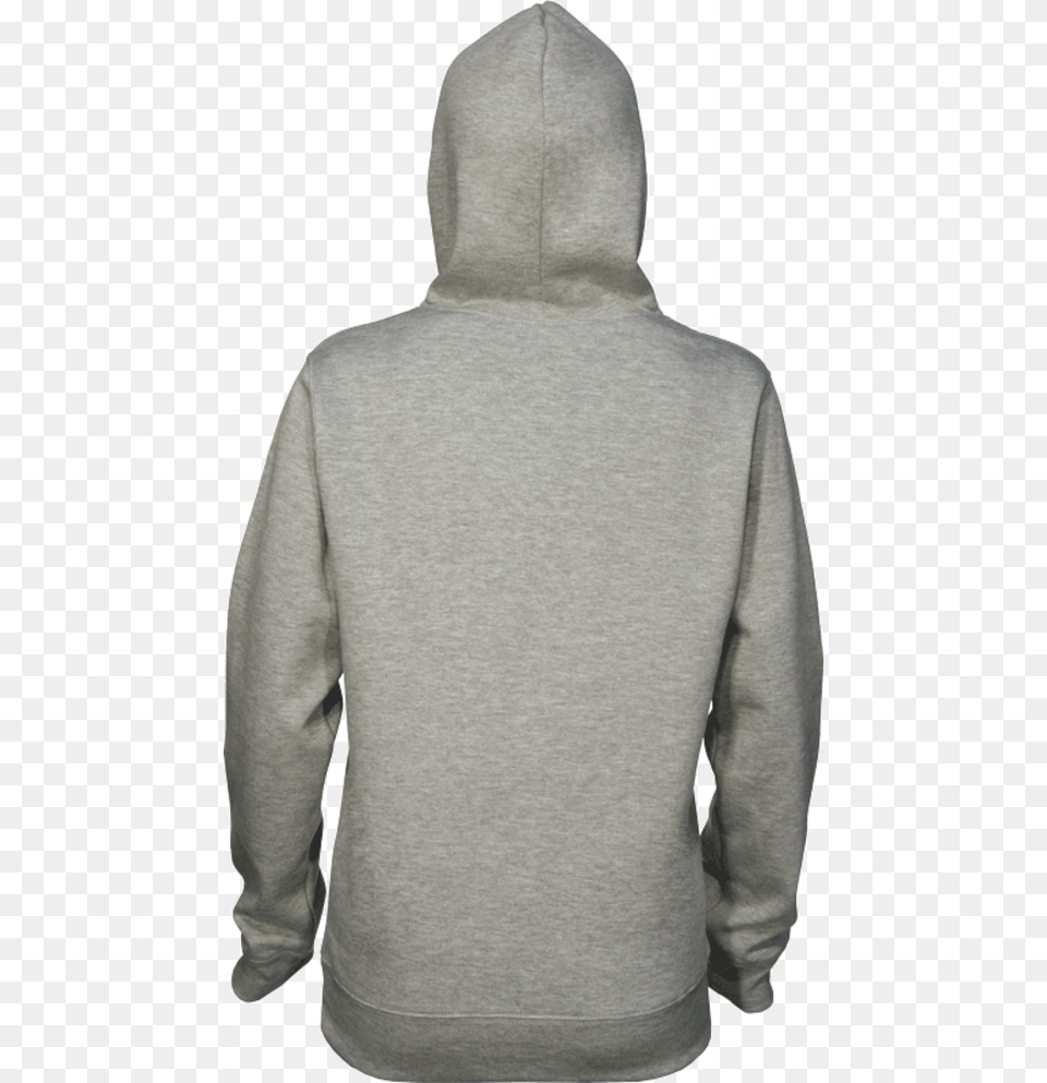 Larger Imagemove Mouse Over The Image To Magnify Plain Grey Hoodie Back, Clothing, Hood, Knitwear, Sweater Free Transparent Png