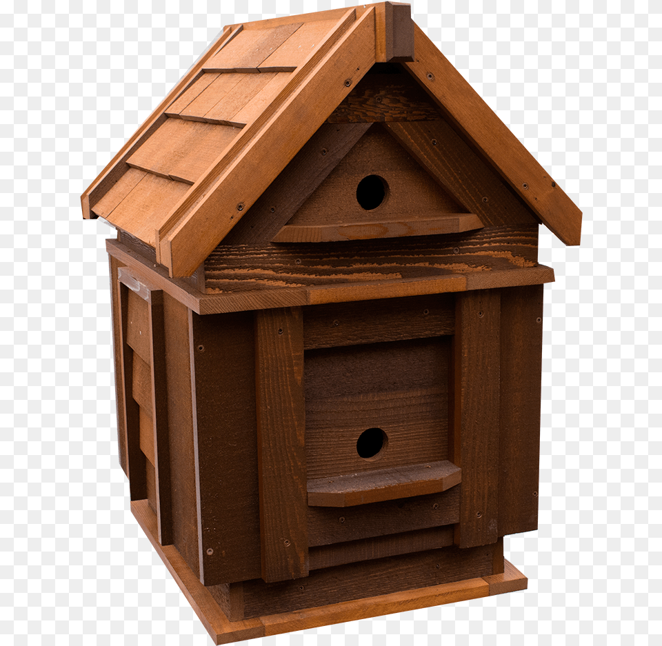Larger Red Cedar Birdhouse Wood, Hardwood, Mailbox, Dog House Free Png