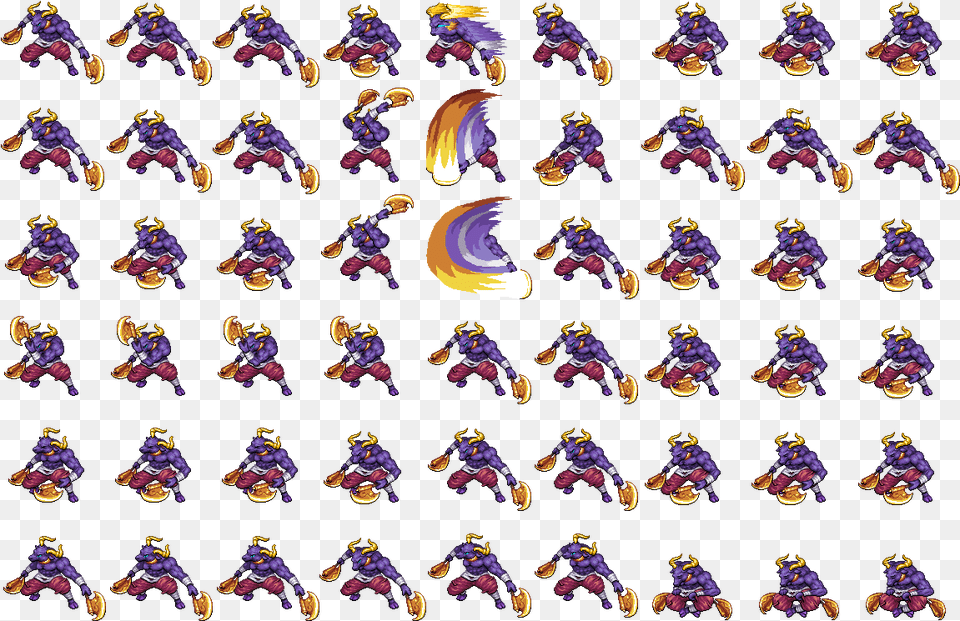 Larger Than Most Normal Enemies The Minotaur Is Not Rpg Maker Mv Beast Battler, Baby, Person, Purple Free Transparent Png