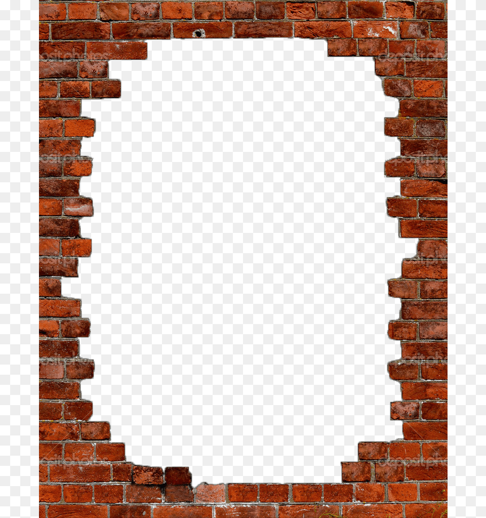 Largest Collection Of To Edit Crack Paring Stickers, Brick, Hole, Architecture, Building Free Png Download