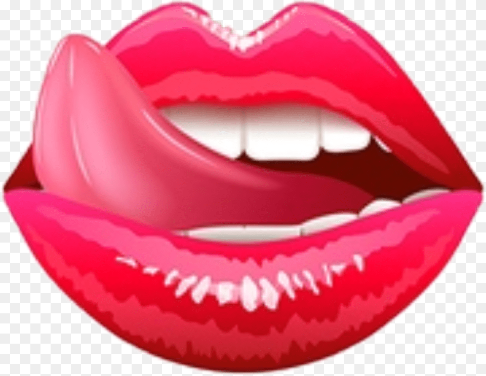 Largest Collection Of Free To Edit Lick Stickers, Body Part, Person, Cosmetics, Mouth Png Image