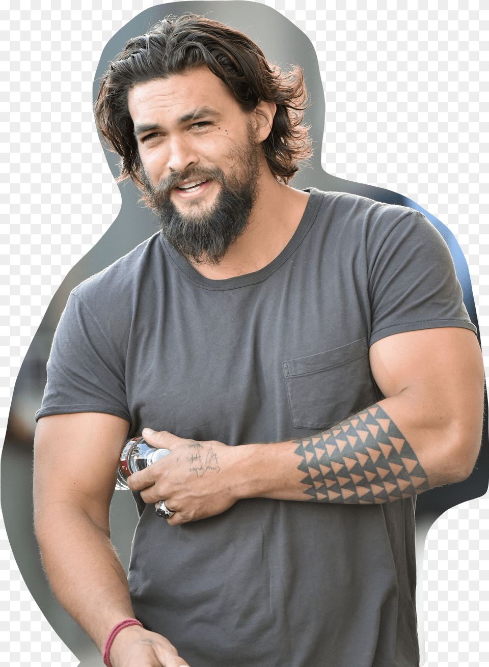 Largest Collection Of Toedit Jason Momoa Stickers Line Up Your Beard Free Png Download