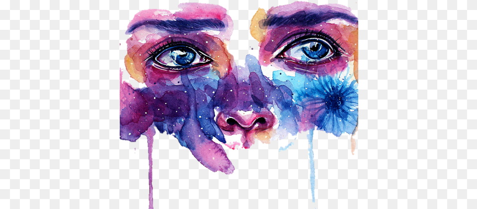 Largest Collection Of To Edit Face People School Watercolor Paint, Art, Painting, Purple, Collage Free Png