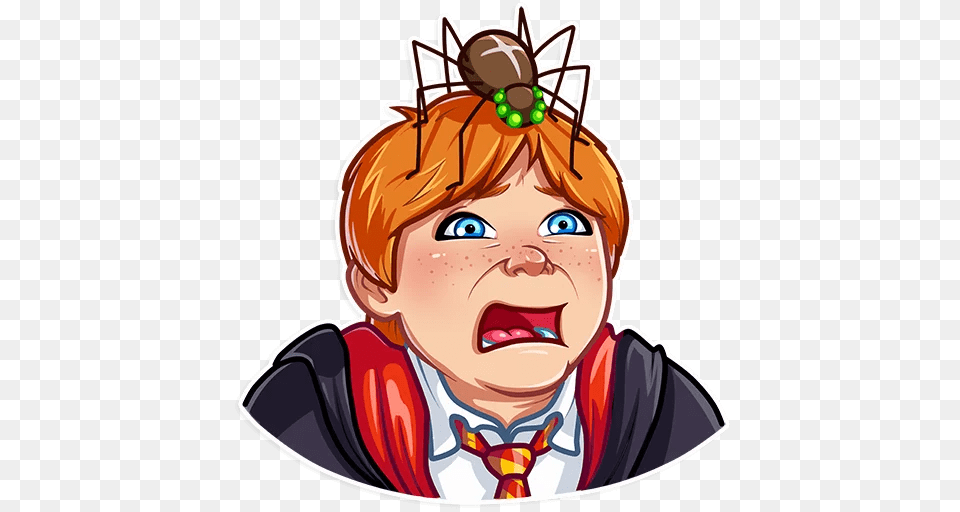 Largest Collection Of To Edit Ron And Hermione Stickers, Book, Comics, Publication, Baby Free Transparent Png