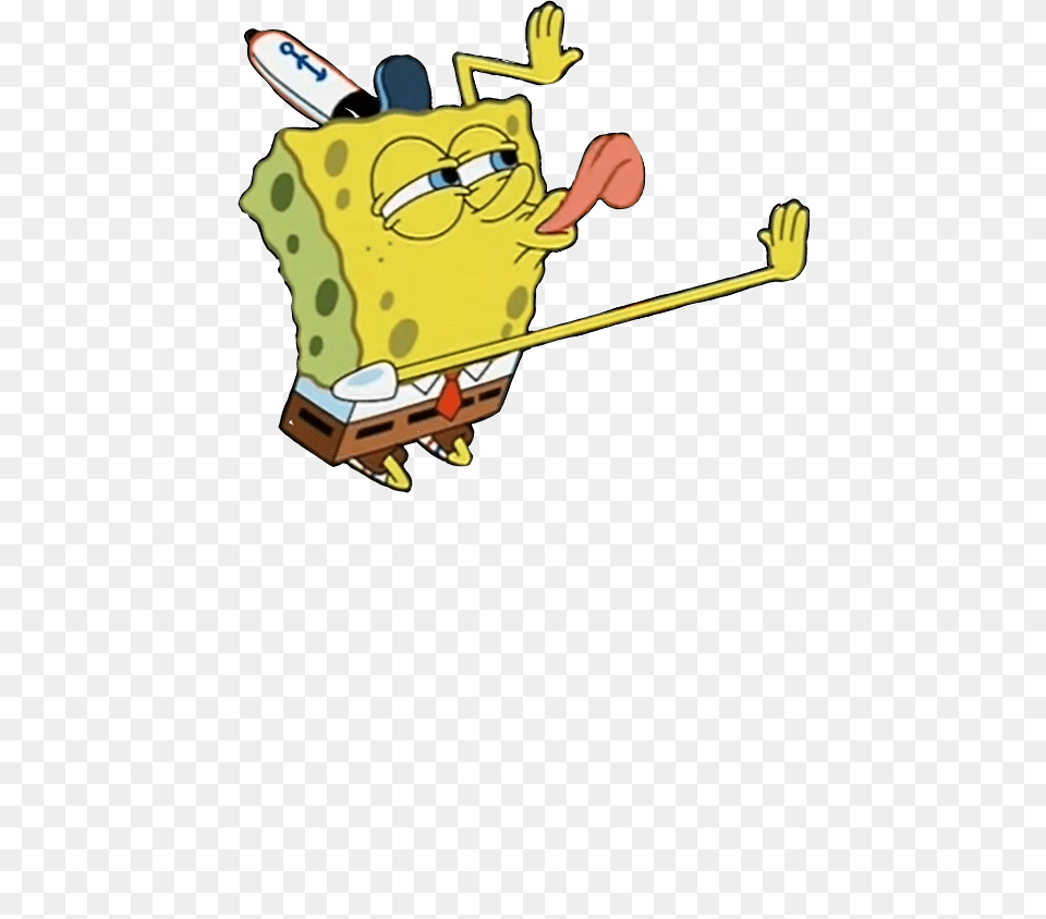 Largest Collection Of To Edit Spongebob Edits Spongebob Licking Meme Transparent, Cartoon, Smoke Pipe Png Image