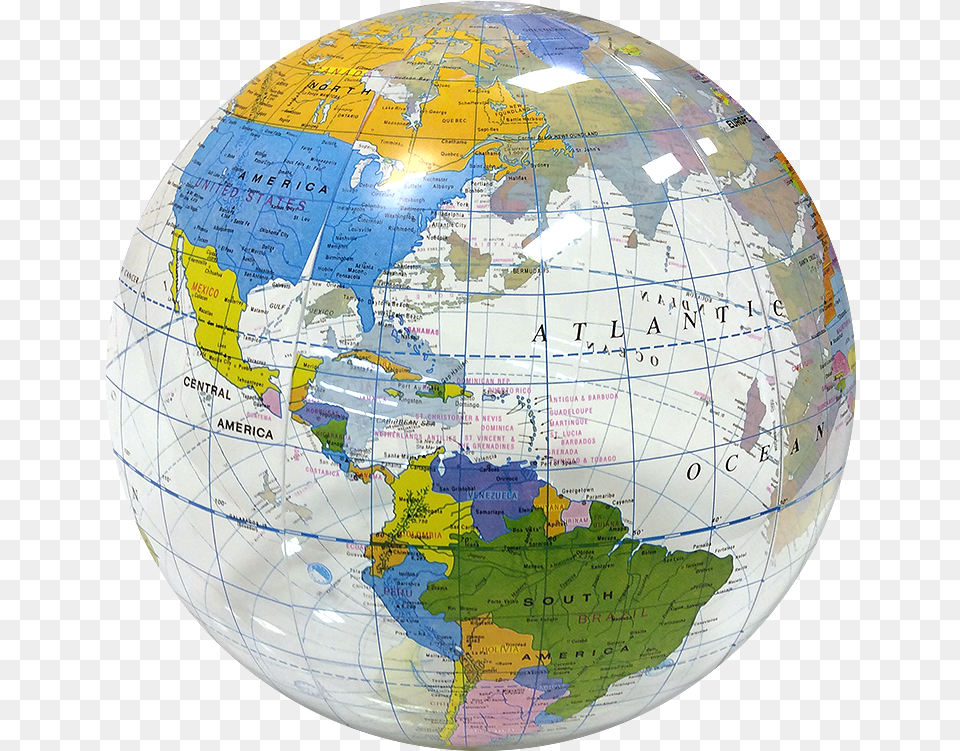 Largest Selection Of Beach Balls Clear Picture Of Globe, Astronomy, Outer Space, Planet, Sphere Free Png