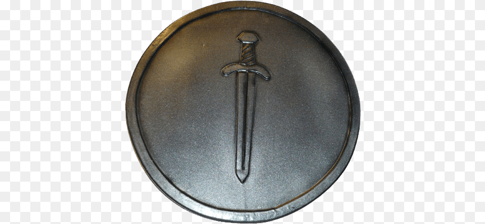 Larp Round Shield With Sword Shield, Weapon, Armor, Blade, Dagger Free Png Download