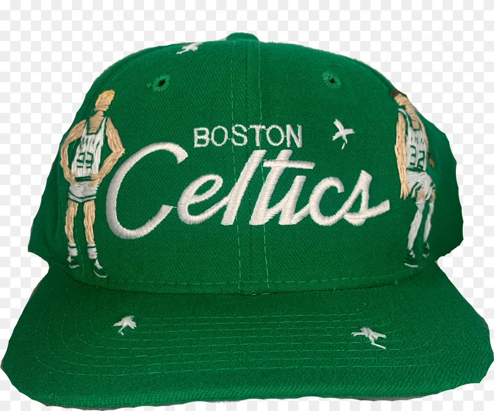 Larry Bird And Kevin Mchale Vintage Celtics Hat For Baseball, Baseball Cap, Cap, Clothing, Person Free Transparent Png