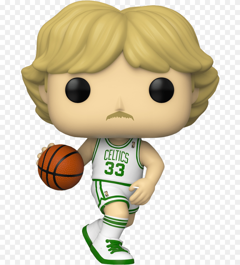 Larry Bird Boston Celtics Vinyl, Toy, Ball, Basketball, Basketball (ball) Png Image