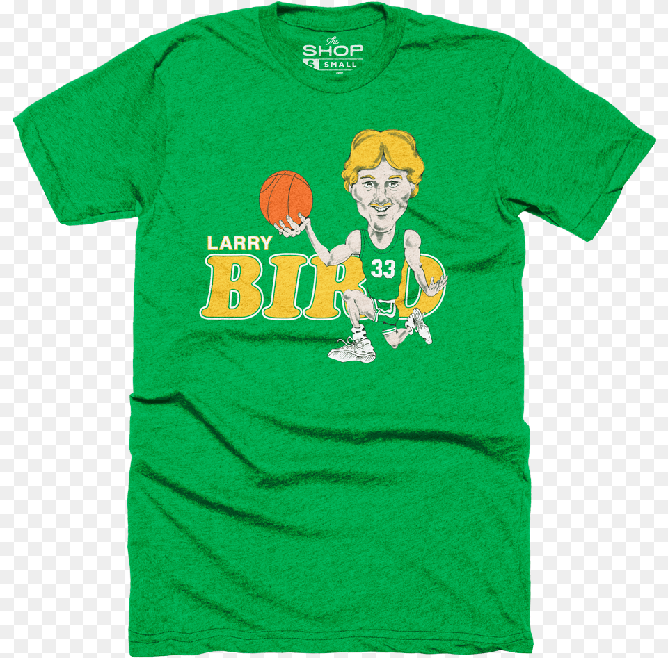 Larry Bird Caricature Still Call It Deer Creek Shirt, Clothing, T-shirt, Boy, Child Free Transparent Png