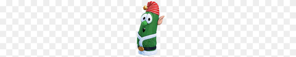 Larry The Cucumber Elf, Figurine, Nature, Outdoors, Snow Free Png Download