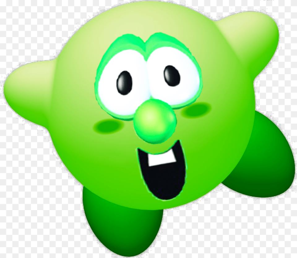 Larry The Cucumber In Kirby Suite Http Kirby, Green, Toy Free Png Download