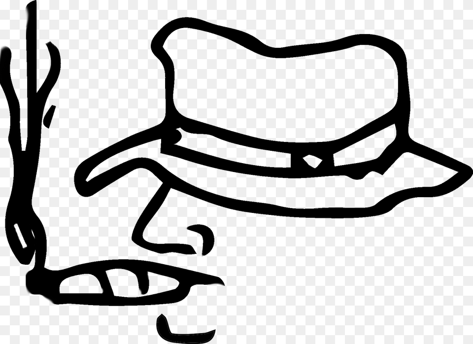 Larrys Logo Hat Alone Larry, Clothing, Cowboy Hat, Bow, Weapon Png