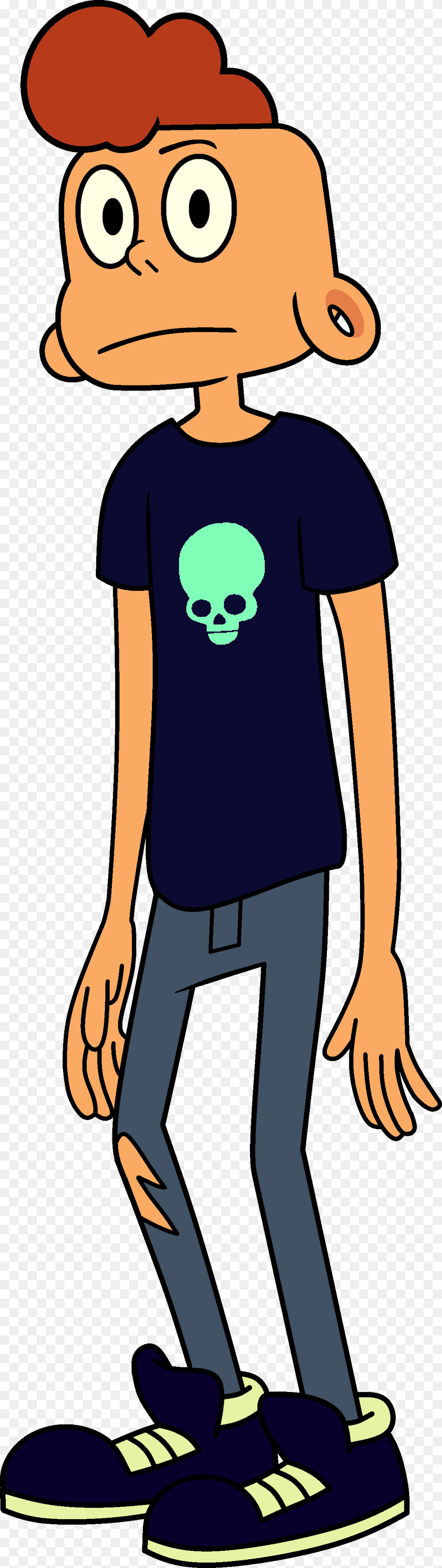 Lars Skull Shirt Lars Steven Universe Skull Shirt, Clothing, T-shirt, Cartoon, Pants Free Png Download