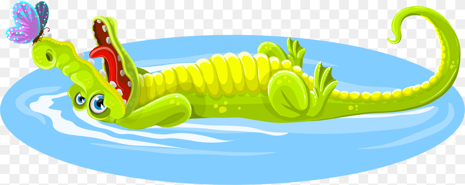 Larvainsectcrocodile Krokodil Ligt In Het Water Png