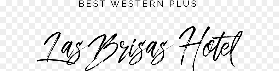 Las Brisas Hotel Calligraphy, Gray Png Image