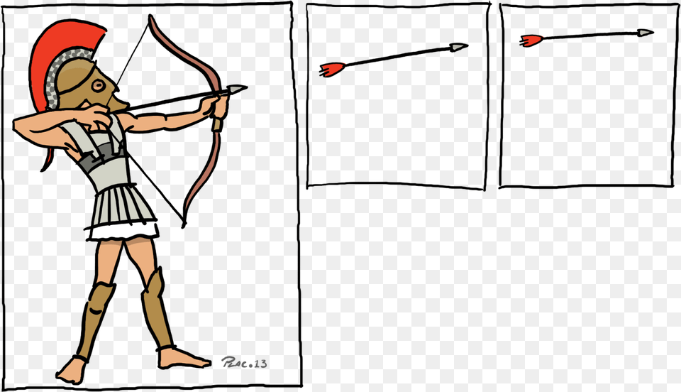 Las Flechas De Zenn Aristoteles Y El Movimiento, Archer, Archery, Bow, Weapon Png