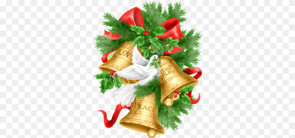 Las Imagenes Estan En Formato Con Fondo Transparente Christmas Bell Image, Plant, Animal, Bird Free Png