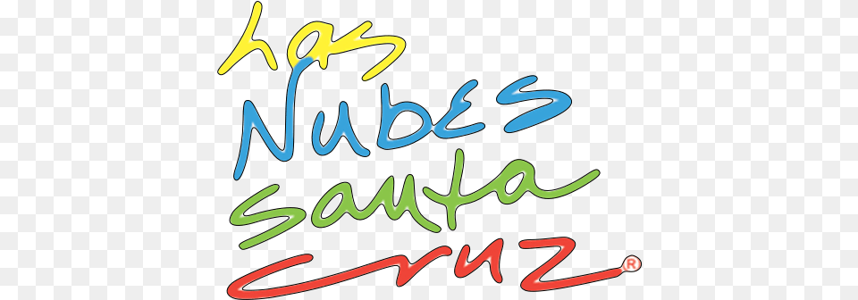 Las Nubes Santa Cruze Mouse Pad Black With Circle Logo U2013 Calligraphy, Handwriting, Text, Bulldozer, Machine Png