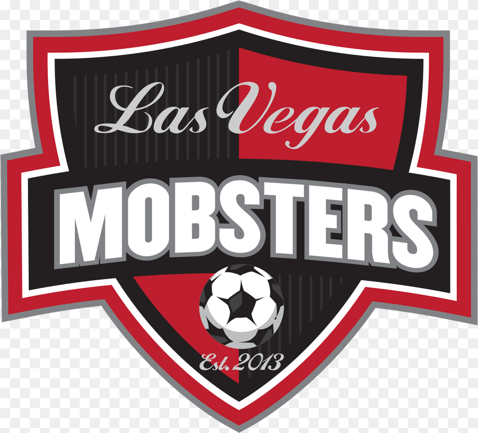 Las Vegas Mobsters Logo, Badge, Symbol, Ball, Football Png Image