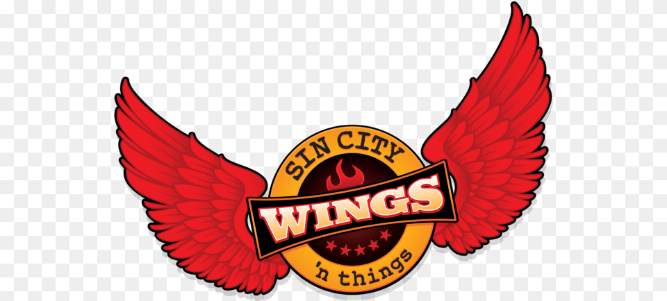 Las Vegas Places You Can Celebrate National Chicken Chicken Wing Logo, Emblem, Symbol, Badge, Dynamite Png Image