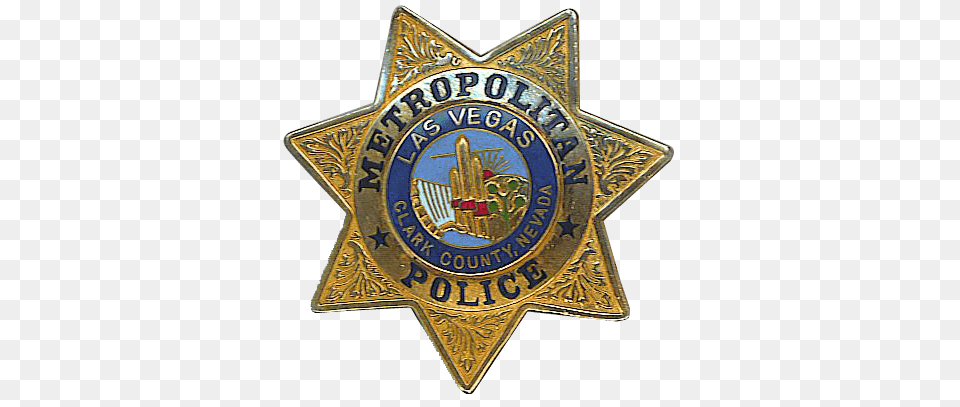Las Vegas Police Badge, Logo, Symbol, Accessories, Jewelry Free Png