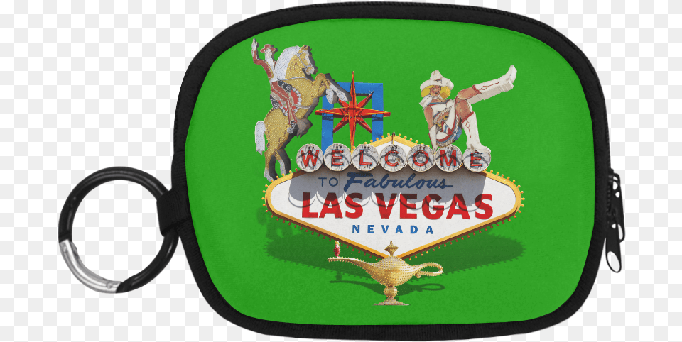 Las Vegas Welcome Sign Coin Purse Welcome To Las Vegas Sign, Person Free Png