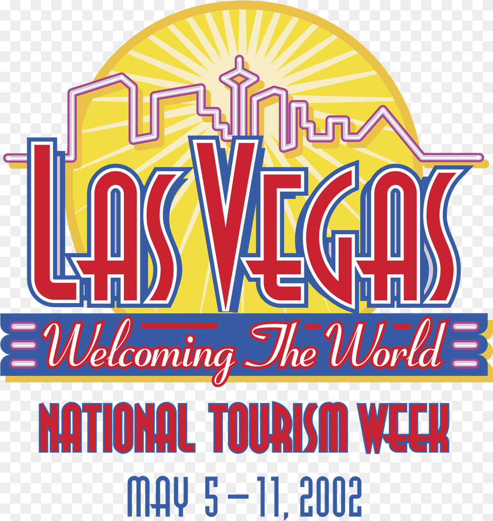 Las Vegas Welcoming The World Logo Transparent, Advertisement, Poster, Dynamite, Weapon Free Png