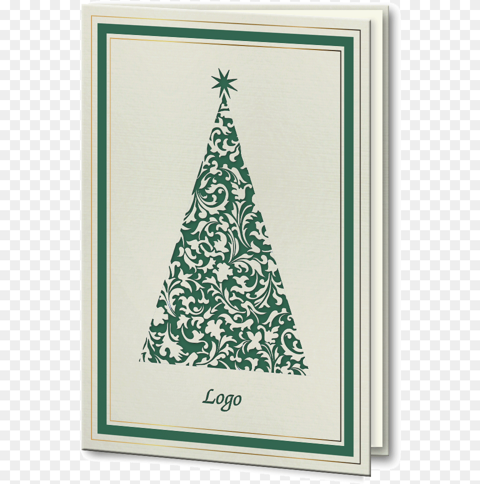 Laser Cut Green And Gold Foil Christmas Tree Bespoke Elegant Background, Animal, Bird, Christmas Decorations, Festival Free Png