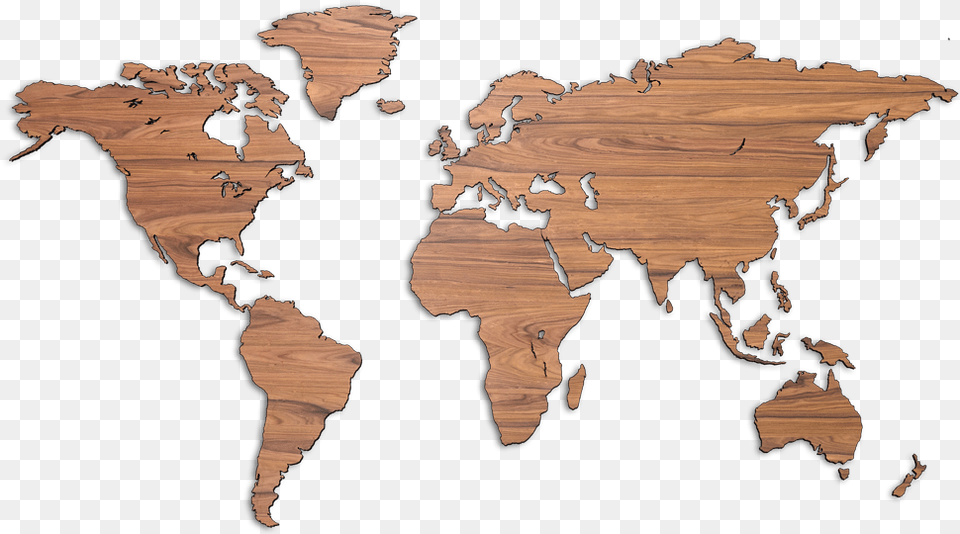 Laser Cut Wood World Map, Animal, Bird, Outdoors, Nature Free Transparent Png