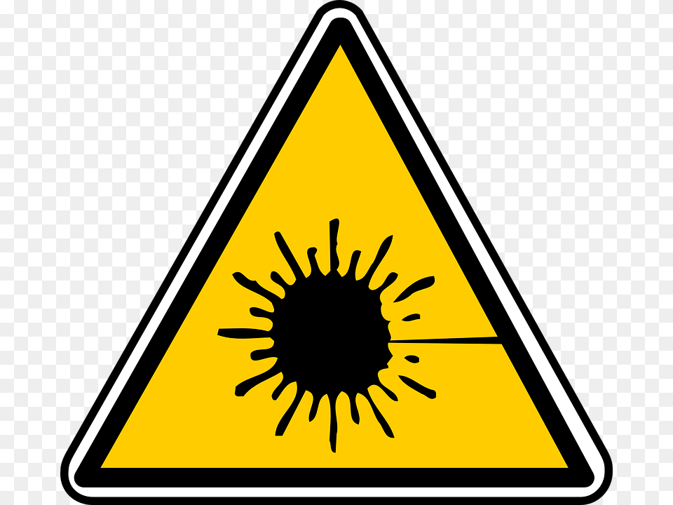 Laser Radiation Hazard Symbol, Sign, Triangle, Road Sign Free Transparent Png