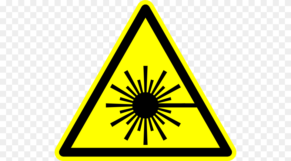 Laser Symbol Clip Art Vector, Sign, Triangle, Road Sign Png Image