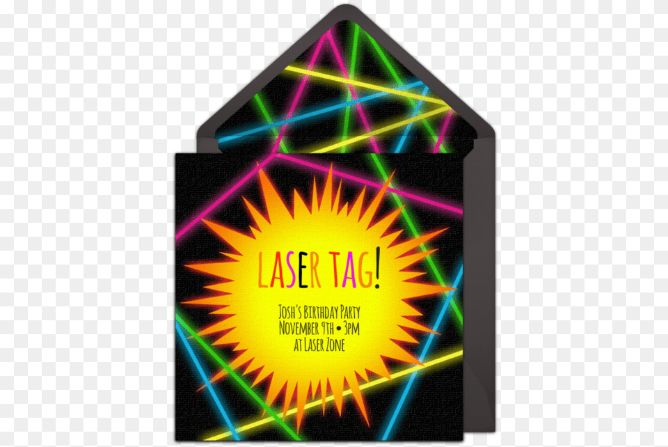 Laser Tag Invitations, Light, Disk, Lighting Free Png Download