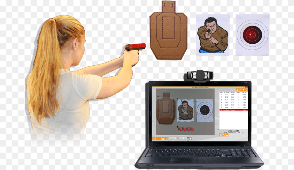 Laser Training Pistol System, Firearm, Weapon, Male, Man Free Transparent Png