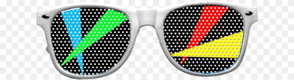 Laser Vinyl Rave Glasses With White Frames Rave, Accessories, Sunglasses, Goggles Png