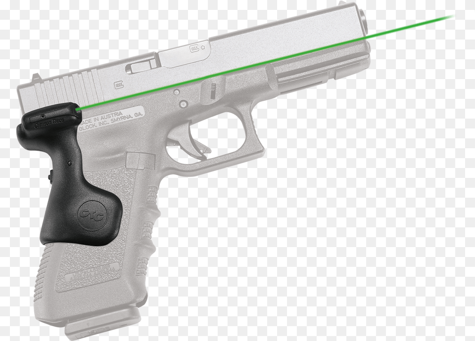 Lasergrips Green Laser Fits Glock Firearm, Gun, Handgun, Weapon Free Png