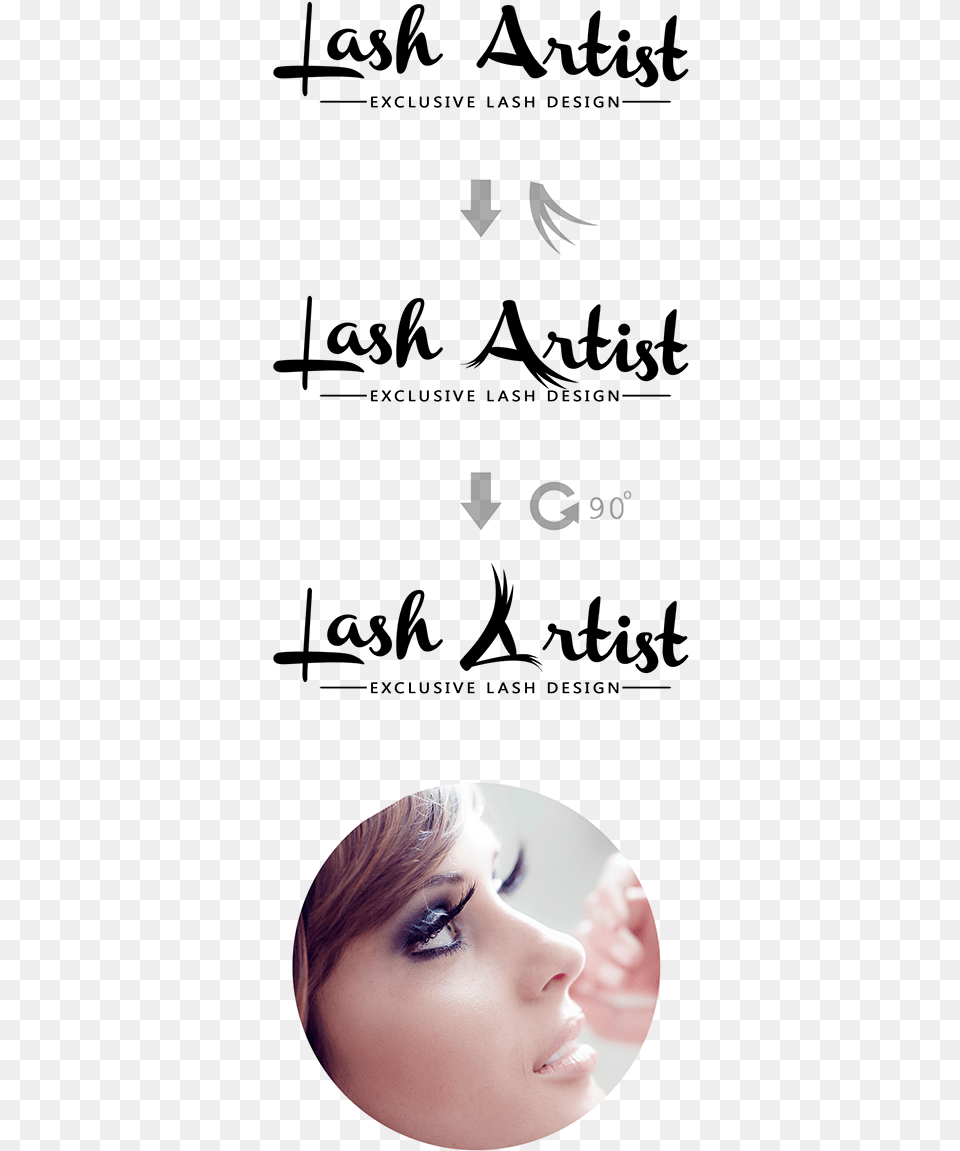 Lash Artist Logo Poster, Adult, Portrait, Photography, Person Free Transparent Png