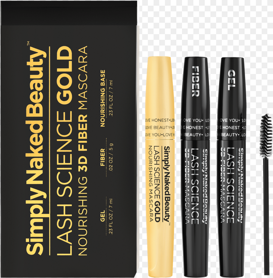 Lash Science Gold Fiber Lash Nourishing Mascara Simply Eye Liner, Cosmetics Free Png Download