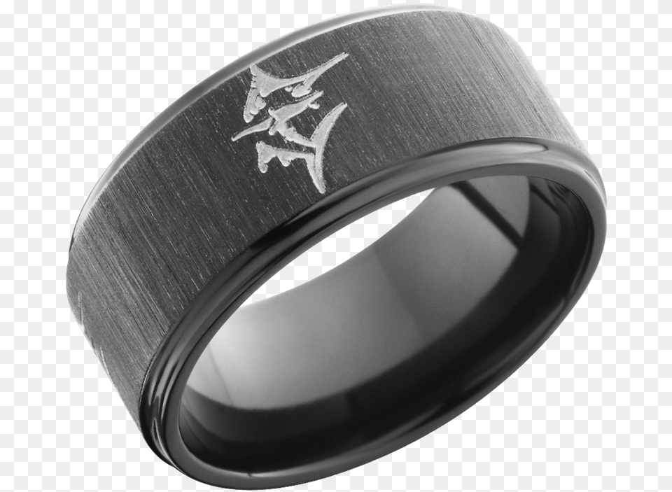 Lashbrook Designs Z10fge Marlin Black Crosssatin Polish Titanium Ring, Accessories, Jewelry, Silver, Platinum Free Transparent Png