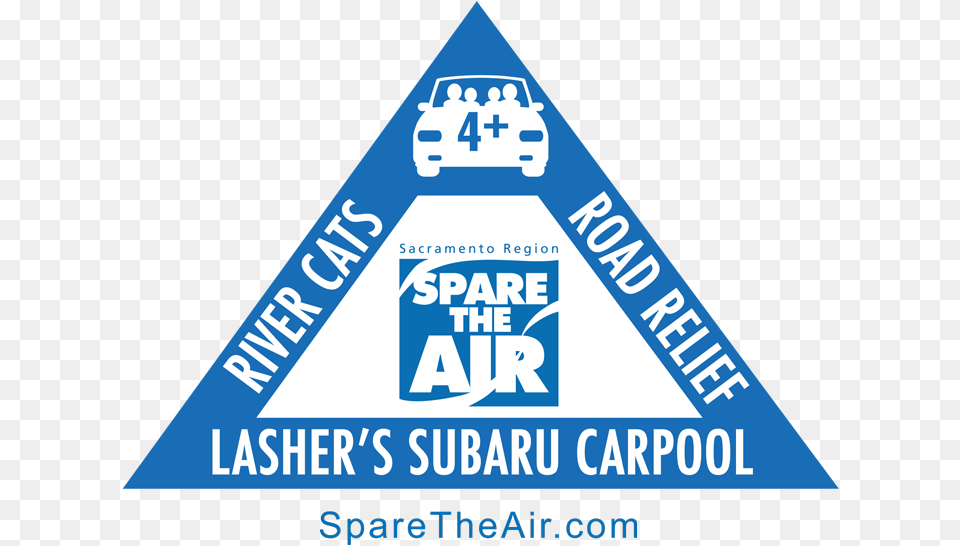 Lasher Auto Group Spare The Air Program, Triangle, Advertisement, Poster, Sign Free Png Download