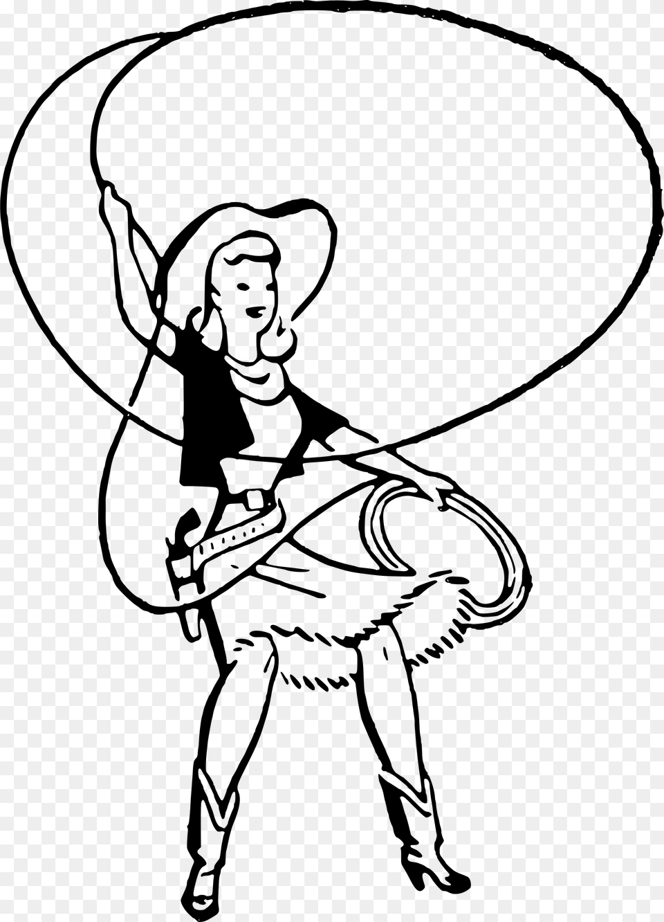 Lasso Clipart Cute, Gray Free Png Download