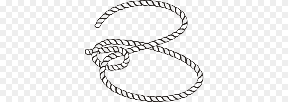 Lasso Drawing Cowboy Computer Icons Rope Black And White Cowboy Rope Clipart, Knot, Animal, Reptile, Snake Free Transparent Png