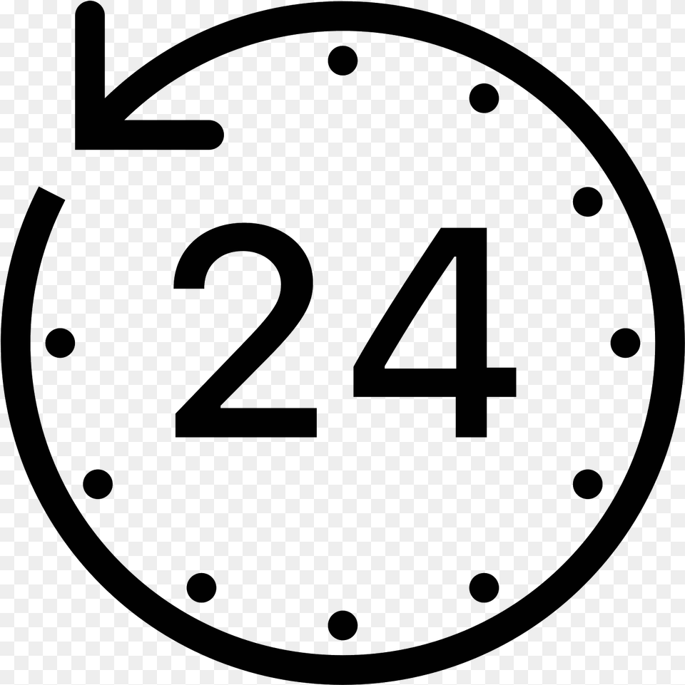 Last 24 Hours Icon Relogio Contagem Regressiva Icon, Gray Free Png