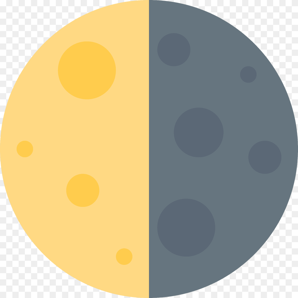 Last Quarter Moon Emoji Clipart, Sphere, Pattern, Disk Free Png Download