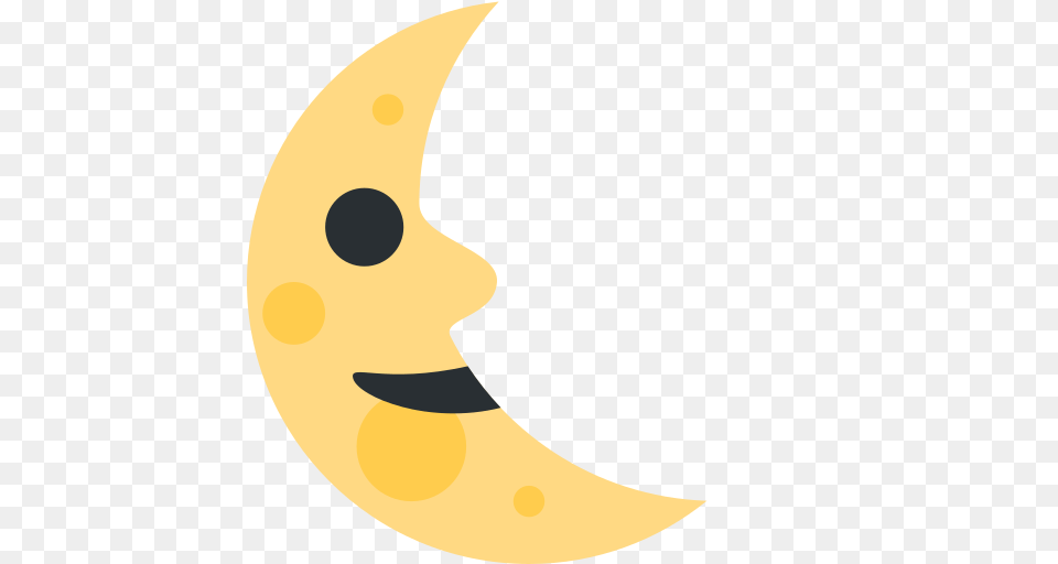 Last Quarter Moon Face Emoji, Astronomy, Nature, Night, Outdoors Png